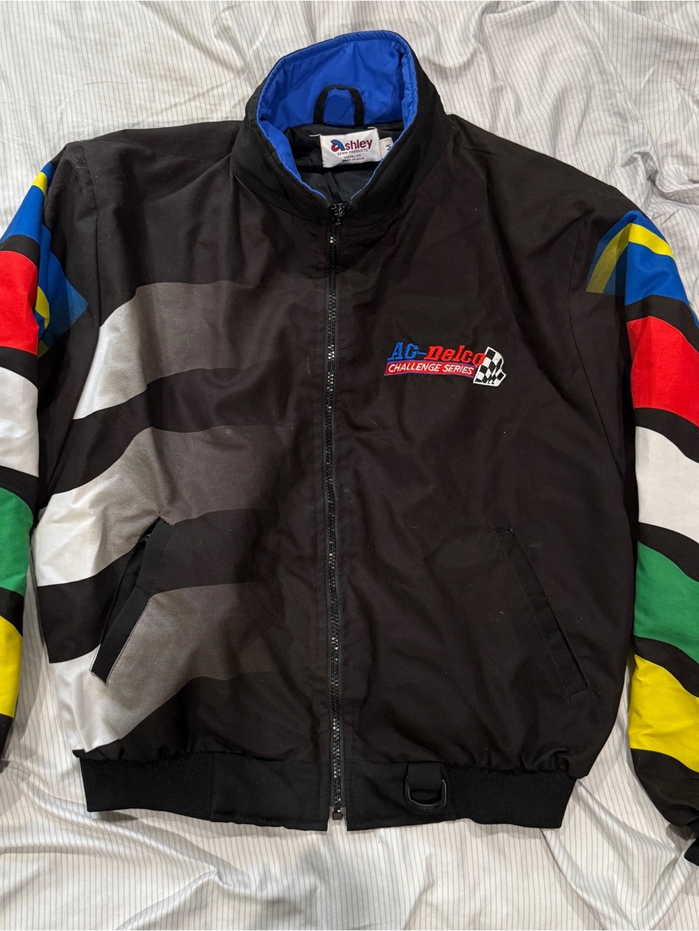 Vintage AC Delco Racing Multicolor Lightweight Jacket Size Small-Medium Men